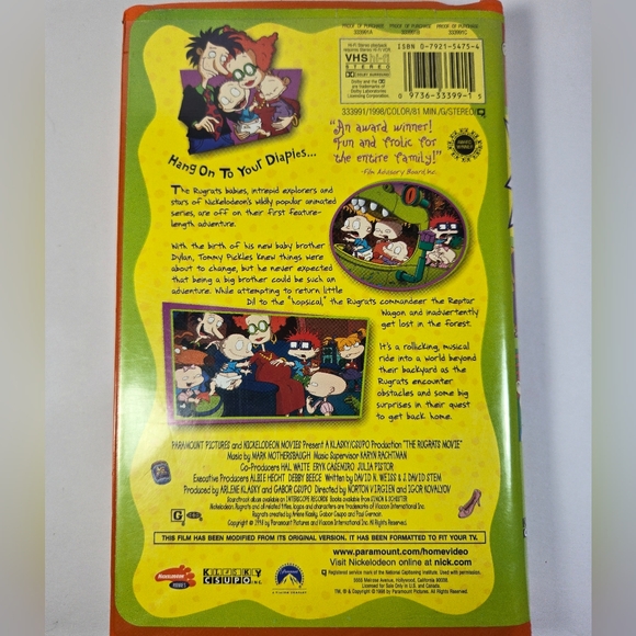 THE RUGRATS MOVIE Full lenght Hit Movie VHS 1998 Nicklelodeon - Picture 2 of 5